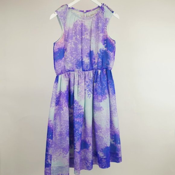 Chris Benz SS/10 Runway Purple Watercolour-Print Dress - Picture 3 of 6